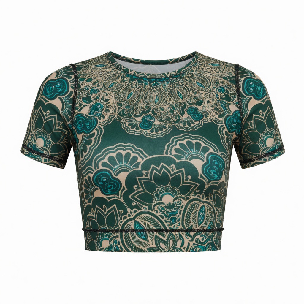 AUM printed crop top